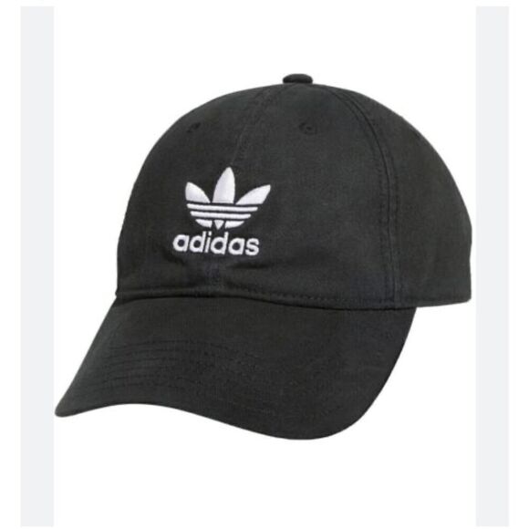 Adidas Ballcap. Black with white logo. One size. - Picture 1 of 8